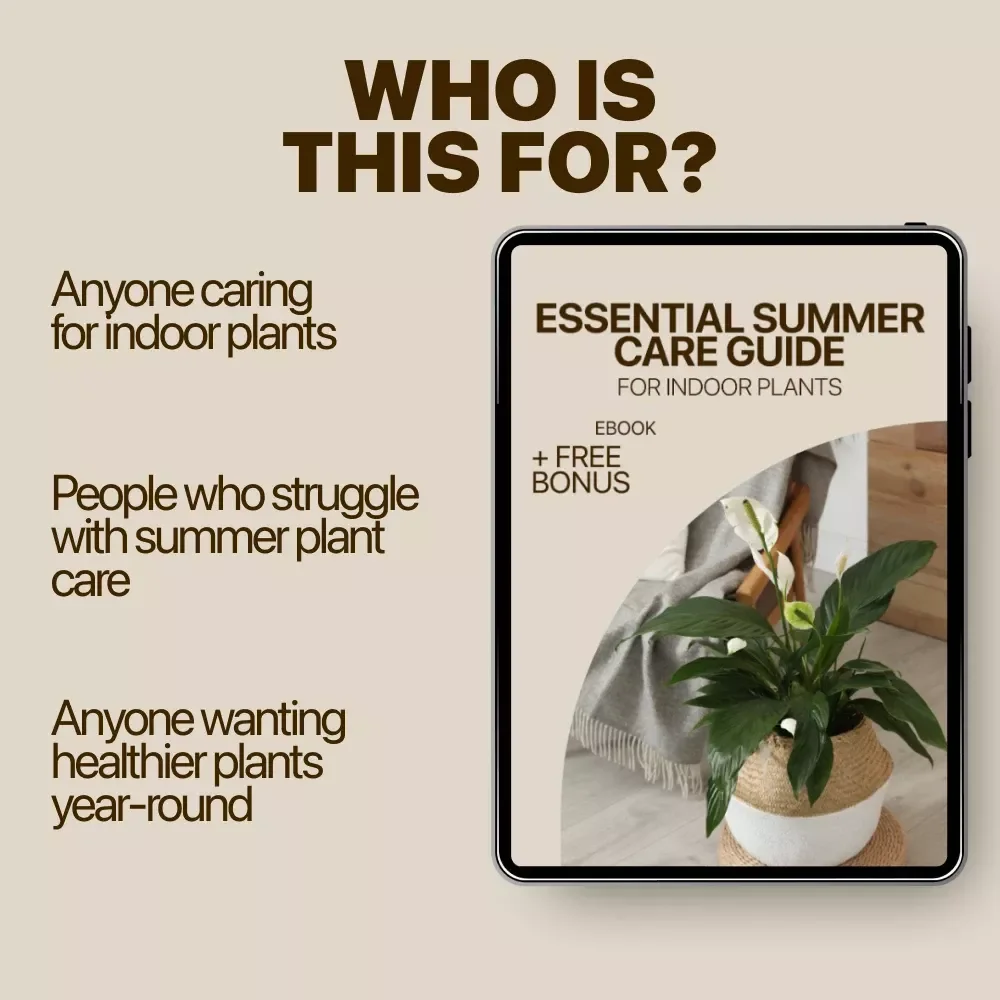 Essential Summer Care Guide for Indoor Plants | Digital Ebook for Indoor Plants Summer Care, Watering, Light & Pest Prevention