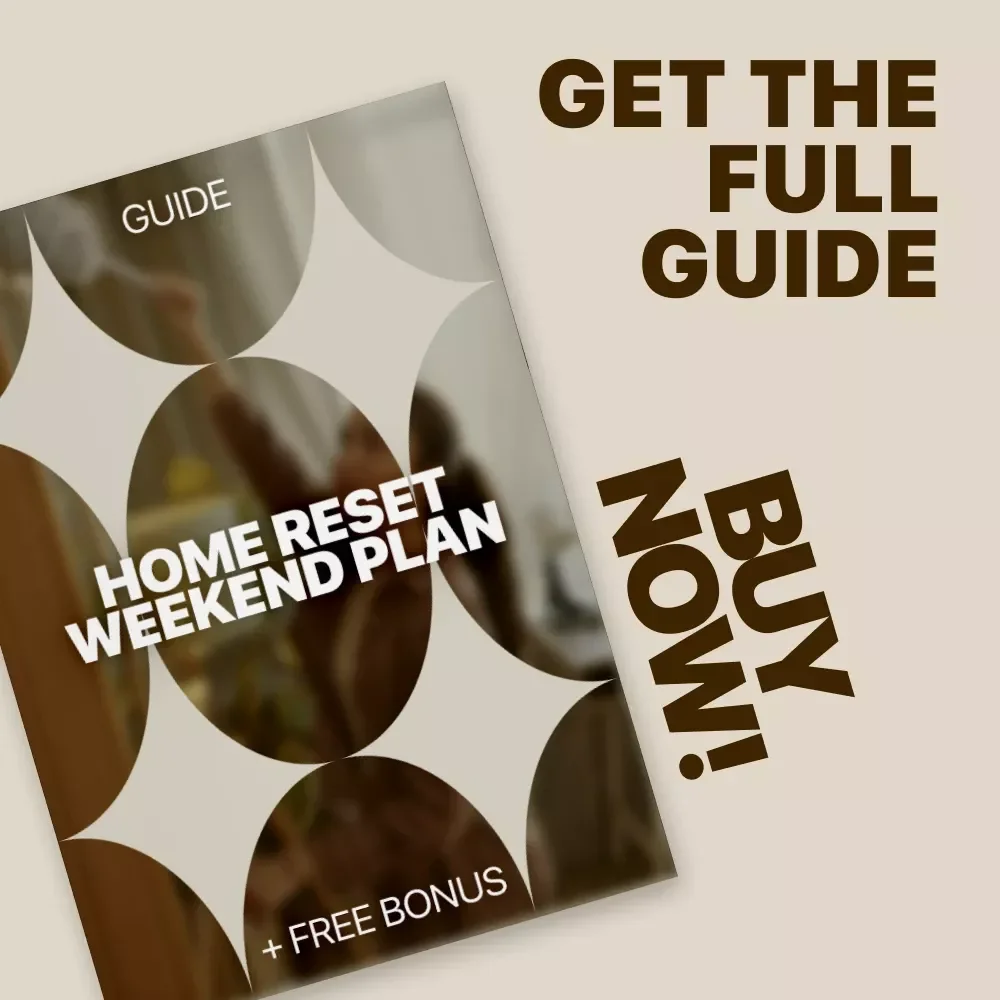 Home Reset Weekend Plan – Digital Guide for a Calm, Organized Home | Home Reset Weekend Plan Checklist & Step-by-Step System