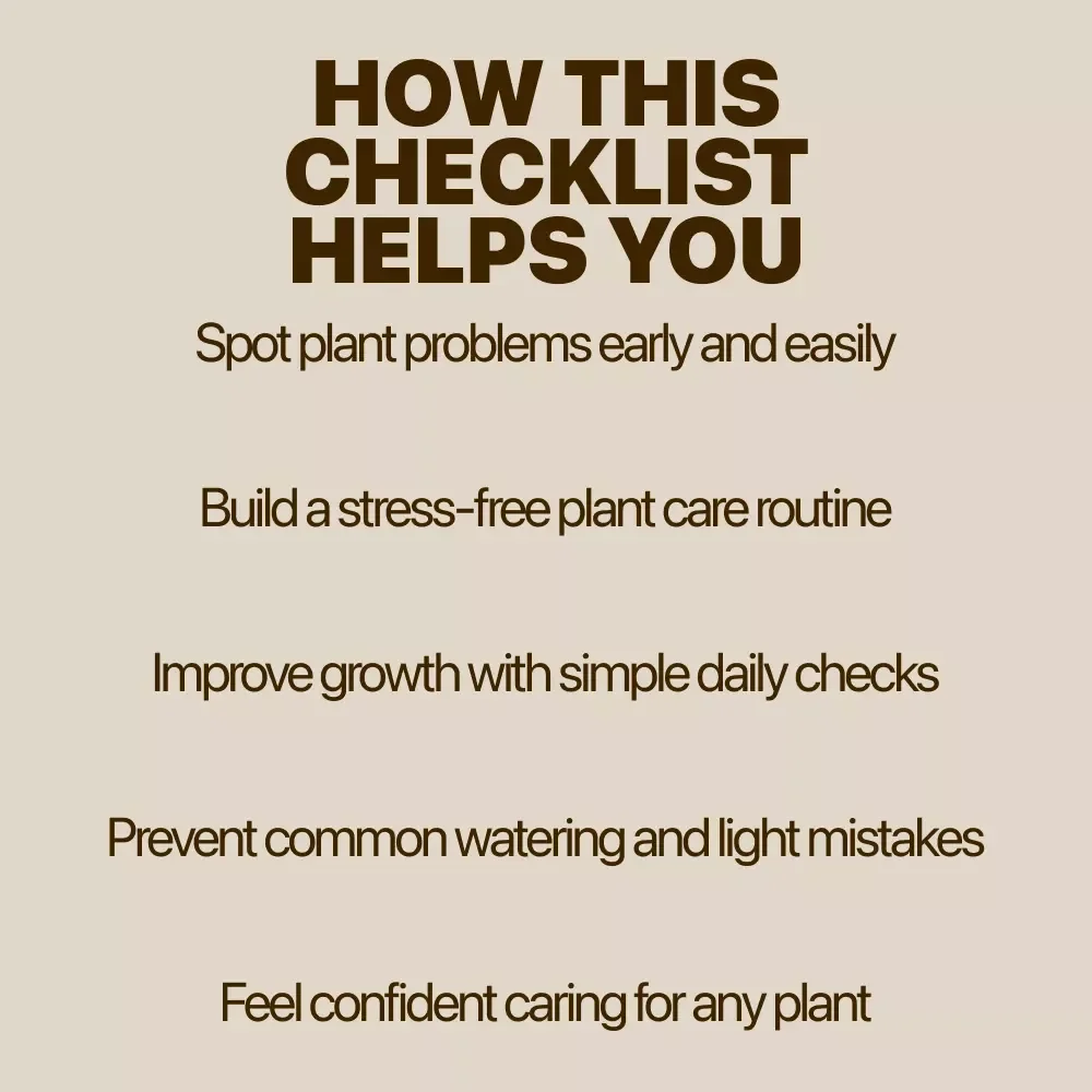 The “Healthy Plant, Happy You” Checklist | Easy Plant Health Checklist for Thriving Indoor & Outdoor Plants | Printable Digital Download