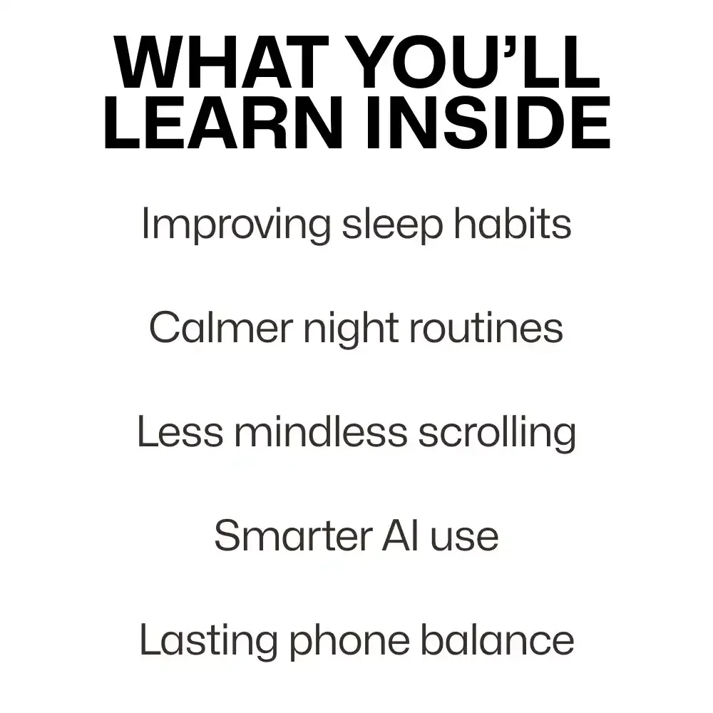 Finding the Sweet Spot Between Phone Use and Sleep | Practical eBook Guide on How to Find Balance Between Phone Use and Sleep
