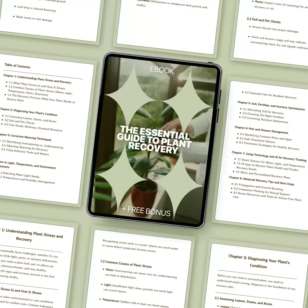 The Essential Guide to Plant Recovery – Practical Plant Recovery Steps eBook for Houseplant Care, Stress Diagnosis & Revival