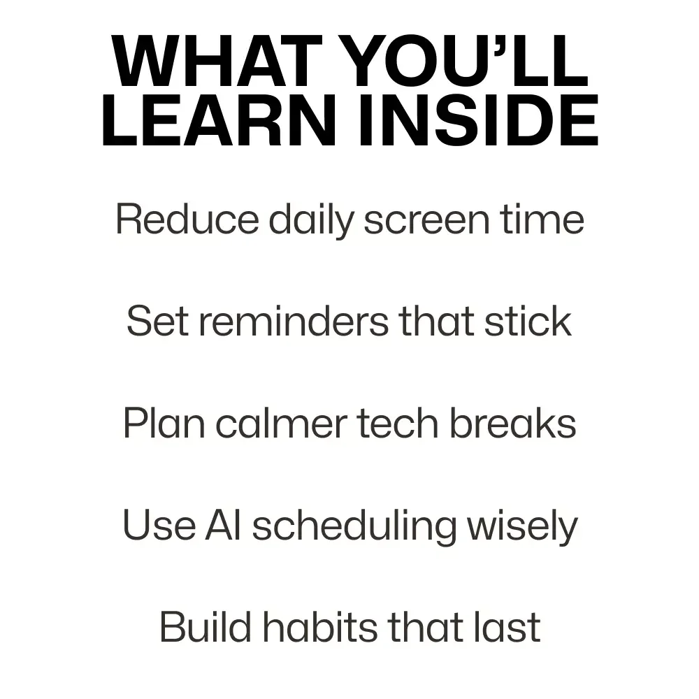 Ping Less, Live More: Using Calendar Reminders to Reclaim Your Time | Digital Guide to Calendar Reminders to Reduce Device Use, Mindful Tech Habits, Productivity & Focus Reset