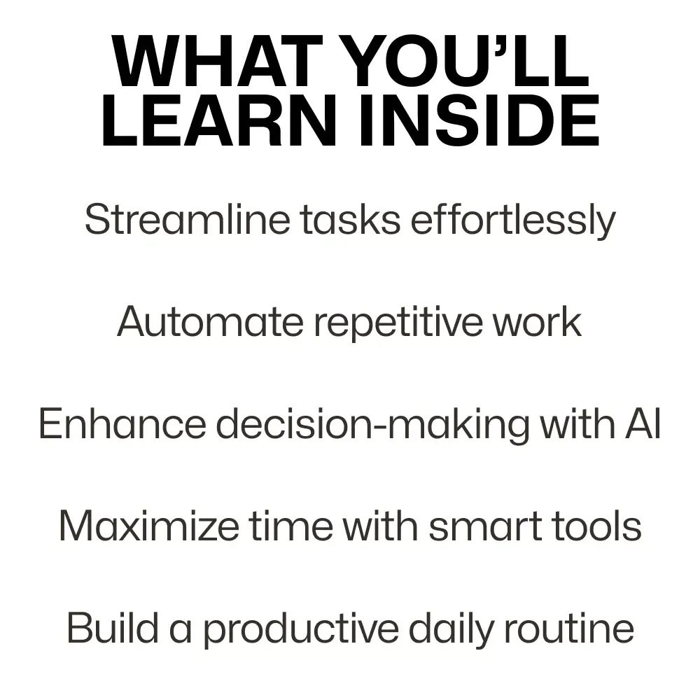 AI + You: Boosting Productivity in the Smart Way - A Guide to Using AI for Efficiency
