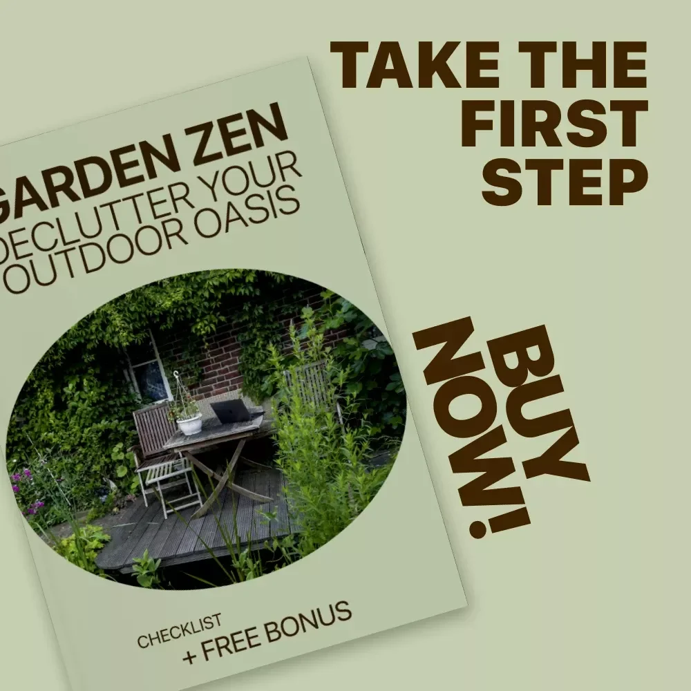 Garden Zen: Declutter Your Outdoor Oasis | Printable Home Garden Declutter Checklist for a Calm, Organized Yard