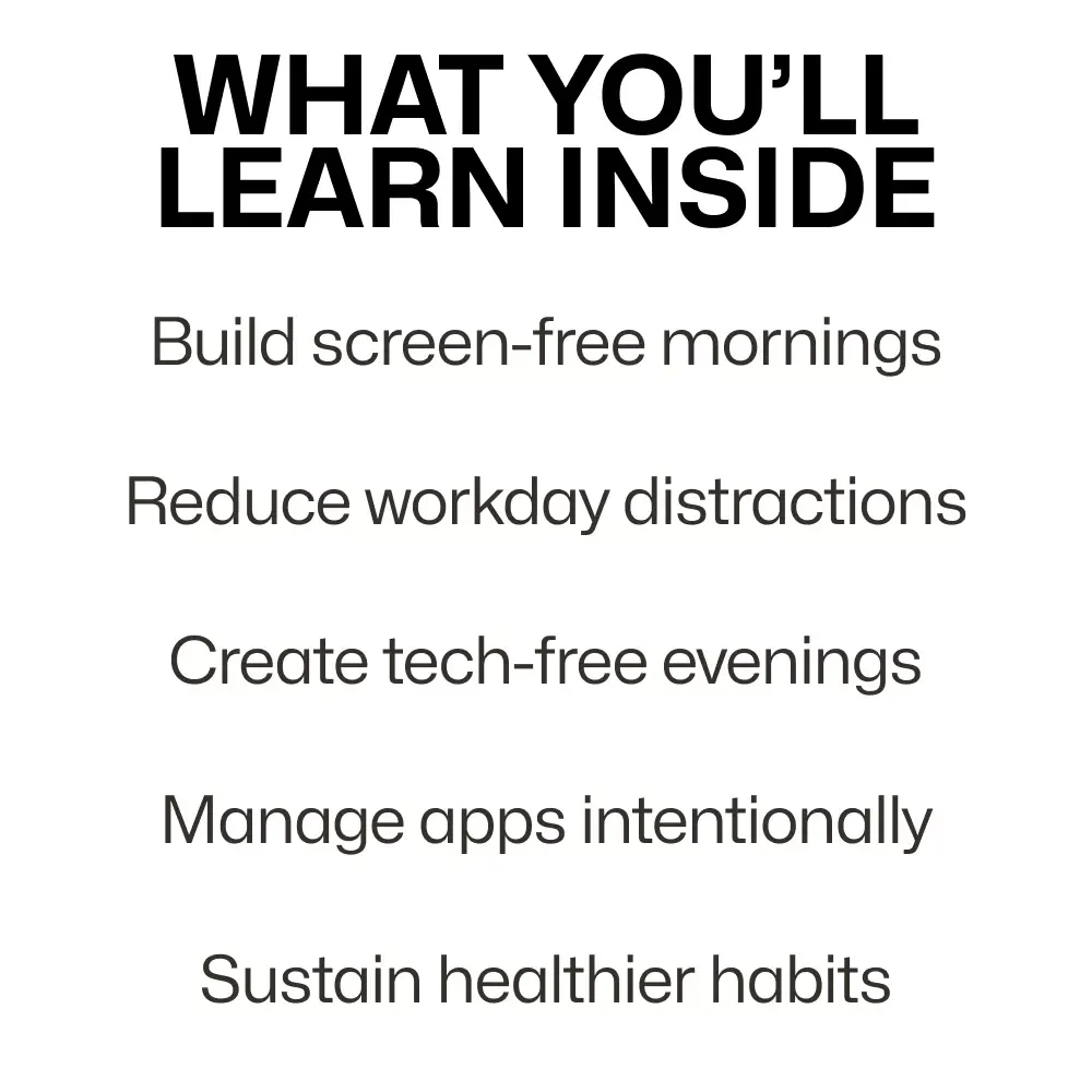Screen-Free Success: Simple Routines to Reclaim Your Time | Ebook Guide with Daily Routines to Lower Screen Time, Mindful Habits & Digital Balance Reset