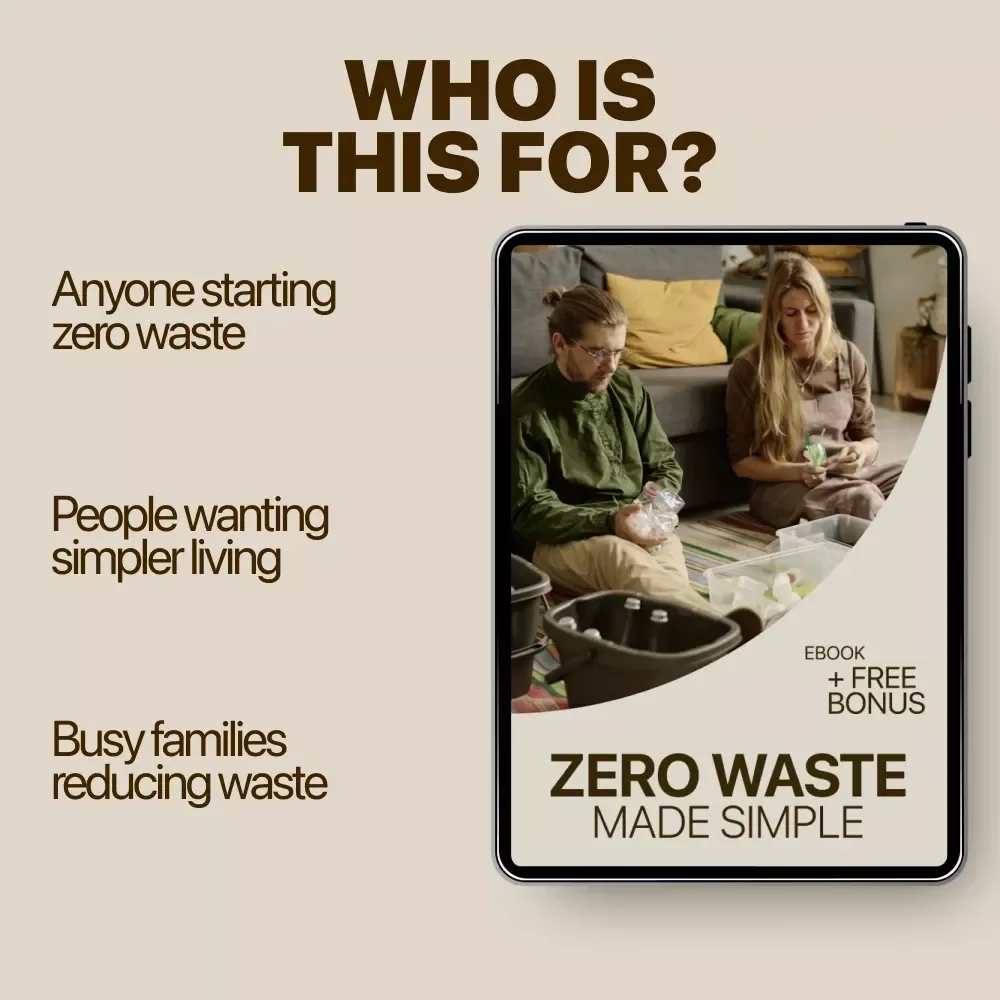 Zero Waste Made Simple | Beginner-Friendly eBook Guide to Sustainable Living & Zero Waste Basics for Beginners