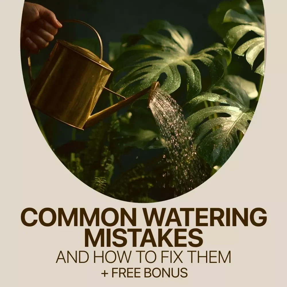 Common Watering Mistakes and How to Fix Them | Essential eBook Guide for Plant Care, Smart Watering Tips & Watering Mistakes to Avoid