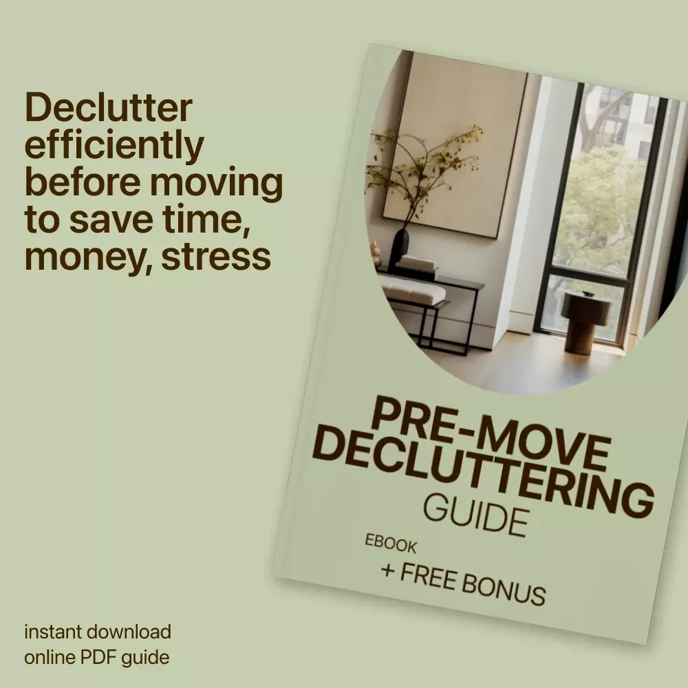 Pre-Move Decluttering Guide | Stress-Free Decluttering Before Moving eBook for an Organized, Minimalist Move