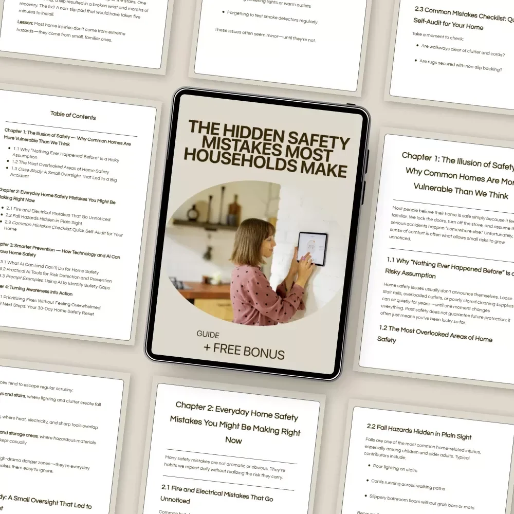 The Hidden Safety Mistakes Most Households Make | Practical Guide to Home Safety Mistakes to Avoid | Digital Download