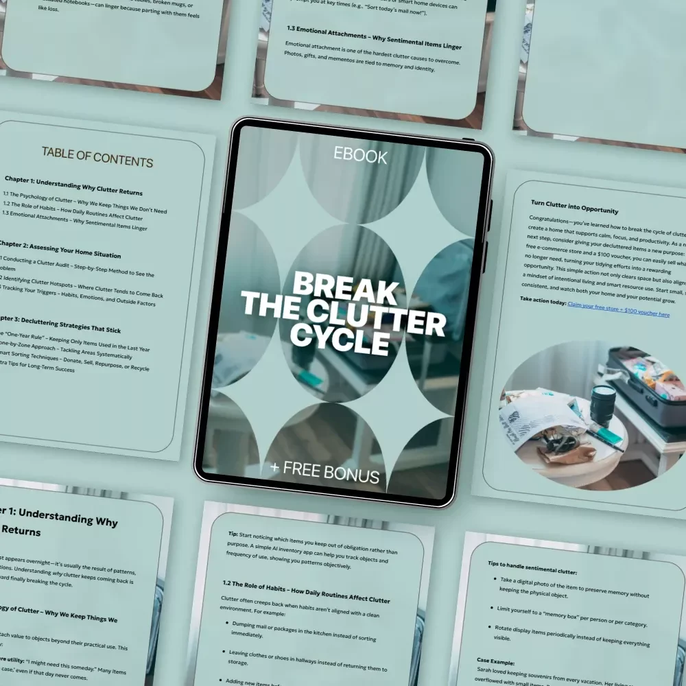 Break the Clutter Cycle: Practical eBook Guide for When Home Clutter Returns What to Do, Decluttering Systems That Actually Stick