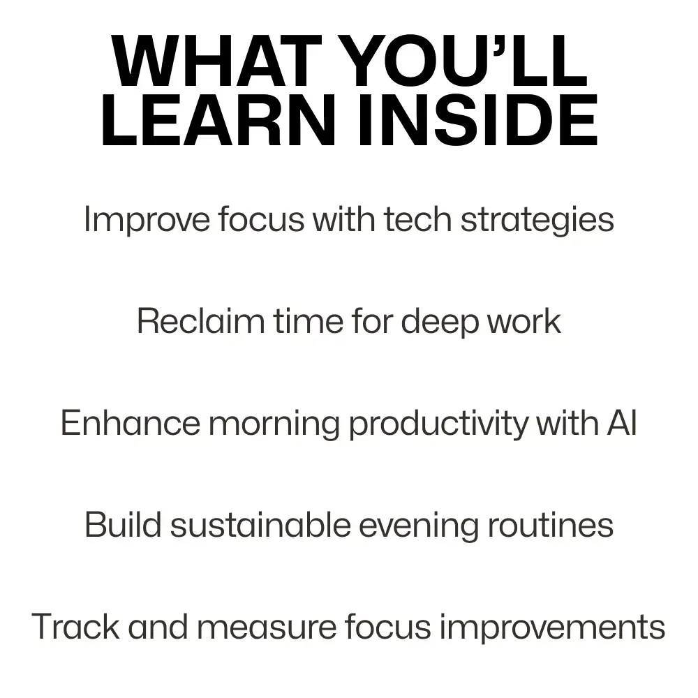 Focus in a Digital World: Daily Tech Habits That Actually Work – A Guide to Better Focus in the Digital Age