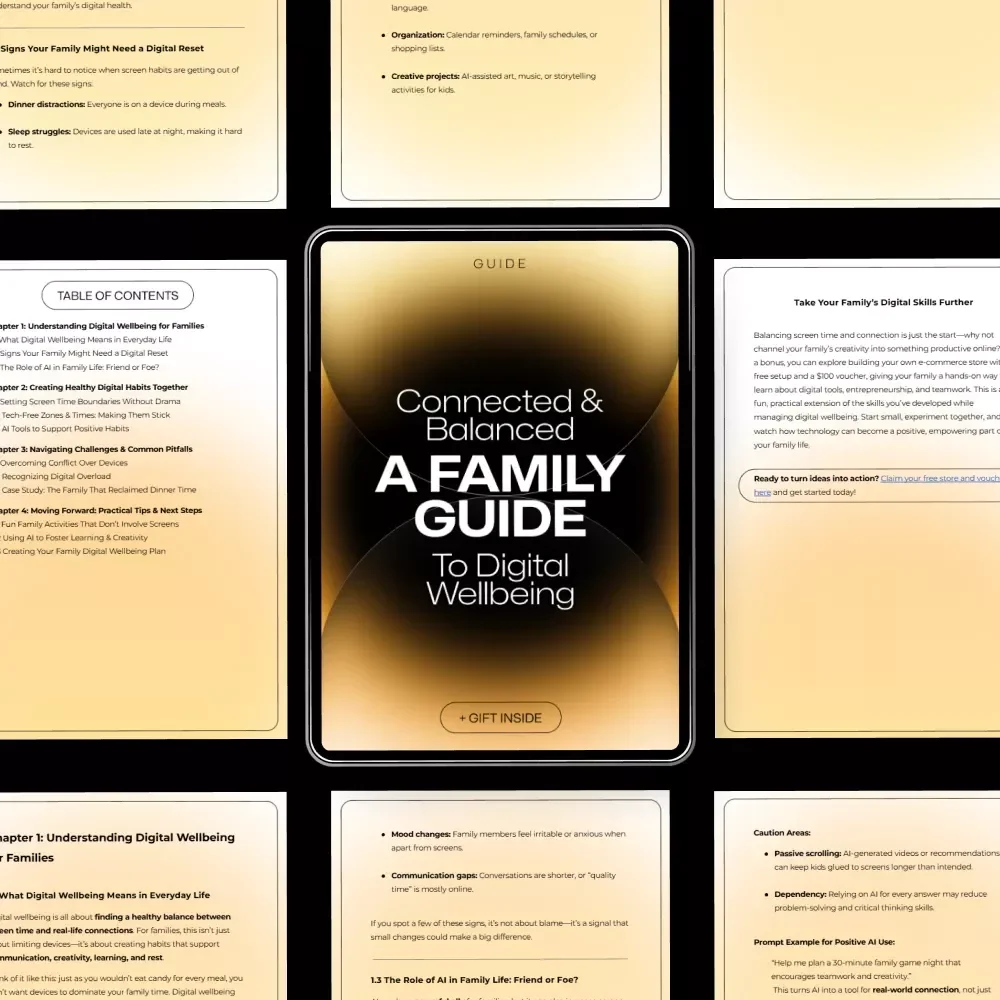 Connected & Balanced: A Family Guide to Digital Wellbeing – Practical Tips for Creating Healthy Digital Habits