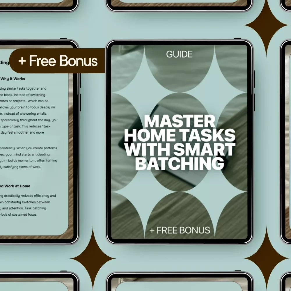 Master Home Tasks with Smart Batching – Practical Productivity Guide with Home Task Batching Ideas for Busy Homes