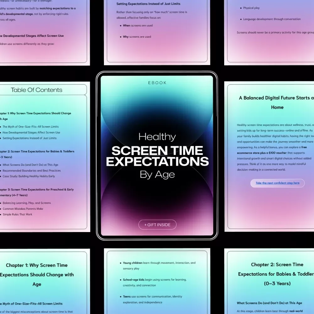 Healthy Screen Time Expectations by Age – A Practical Parenting Guide for Setting Screen Time Expectations by Age from Toddlers to Teens
