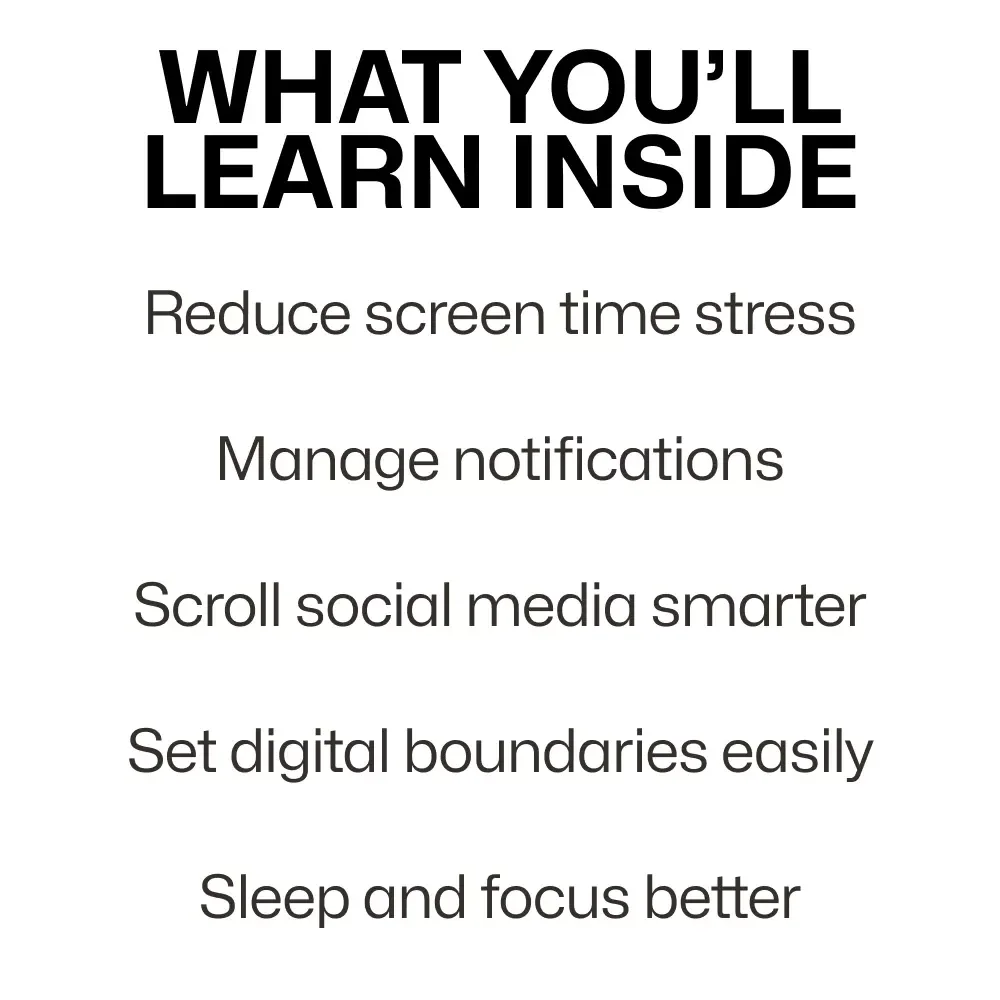 Plugged In, Stressed Out: Avoiding Common Digital Wellbeing Traps | eBook Guide to Common Mistakes at Digital Wellbeing & Mindful Tech Habits