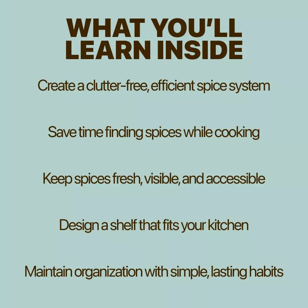 Spice Sense: Mastering the Art of Organized Flavor | Ultimate Guide to Spice Shelf Organization for a Beautiful, Efficient Kitchen