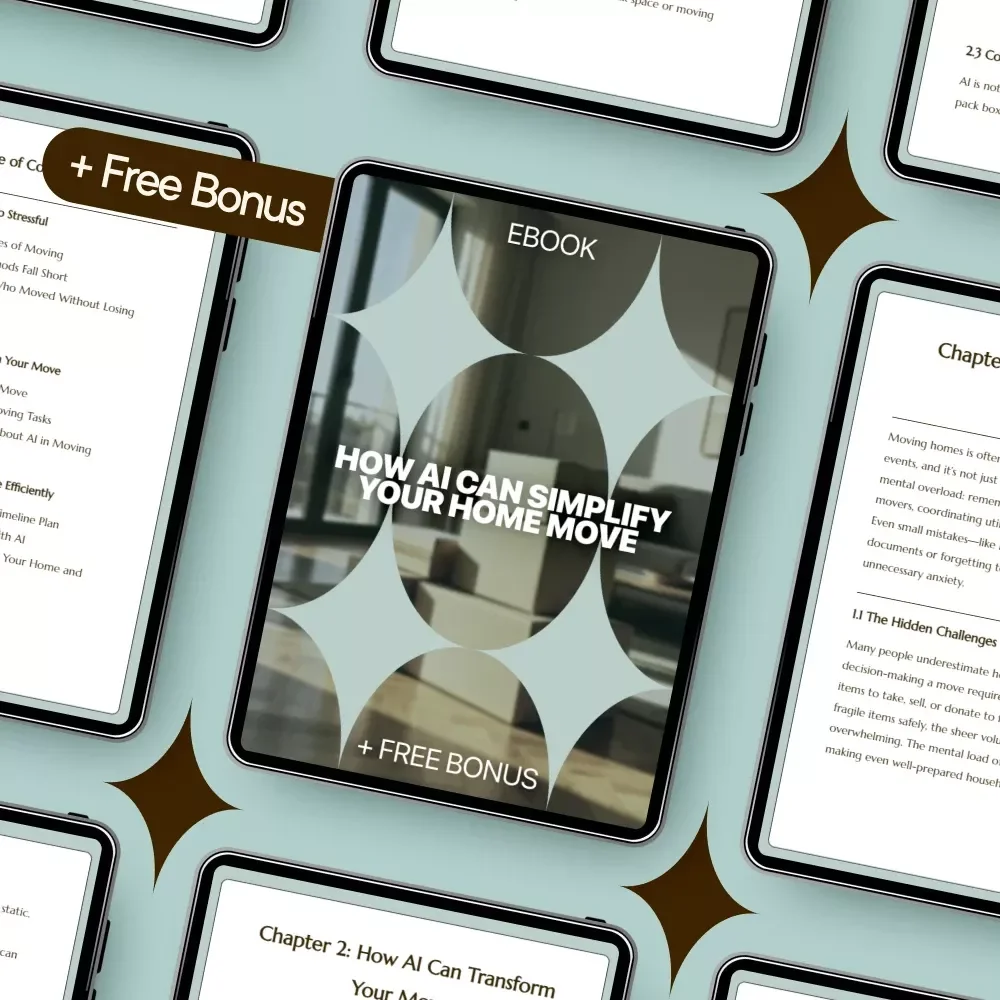 How AI Can Simplify Your Home Move | Smart Moving eBook | Stress-Free Planning Guide Using ai for moving homes