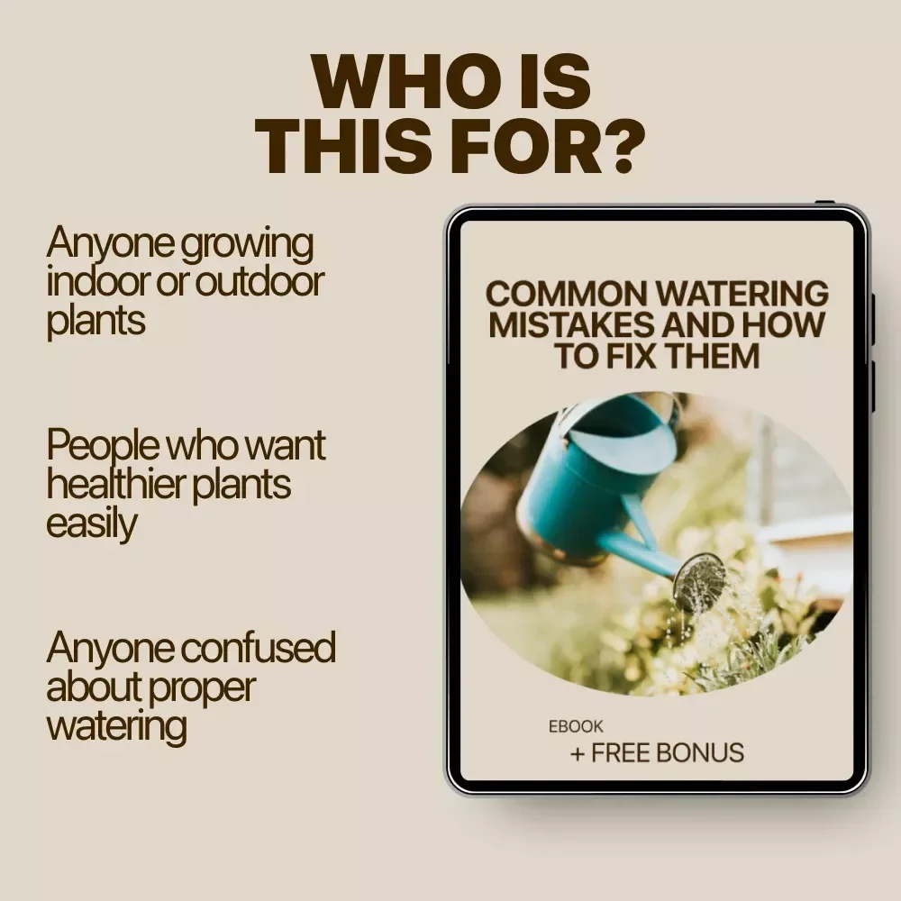 Common Watering Mistakes and How to Fix Them | Essential eBook Guide for Plant Care, Smart Watering Tips & Watering Mistakes to Avoid