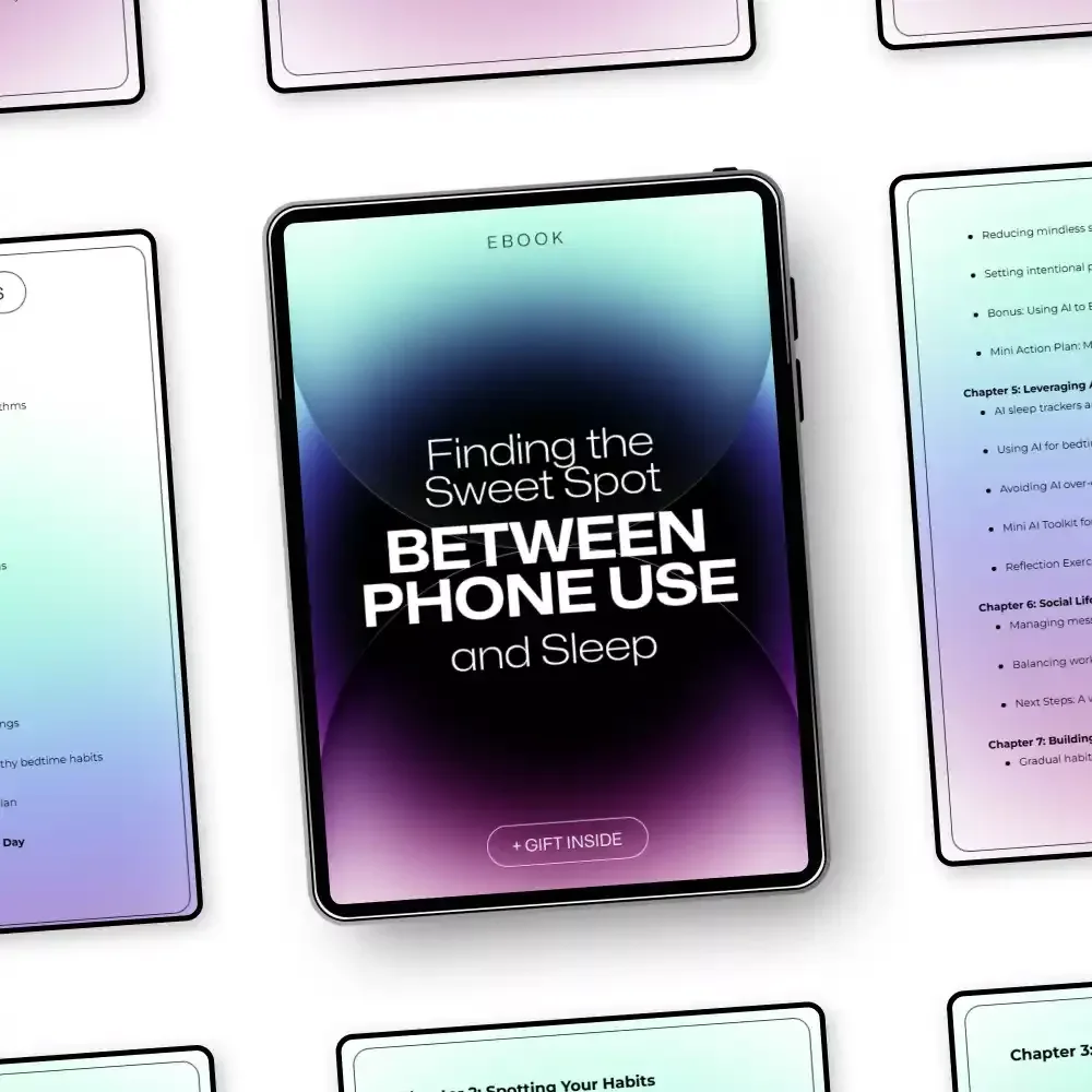 Finding the Sweet Spot Between Phone Use and Sleep | Practical eBook Guide on How to Find Balance Between Phone Use and Sleep