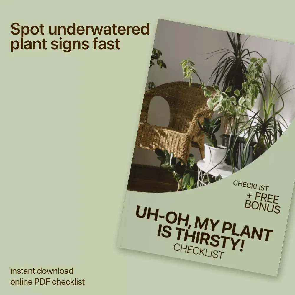 Uh-Oh, My Plant Is Thirsty! Checklist | Easy Care Guide to Spot underwatered plant signs & Fix Plant Watering Fast