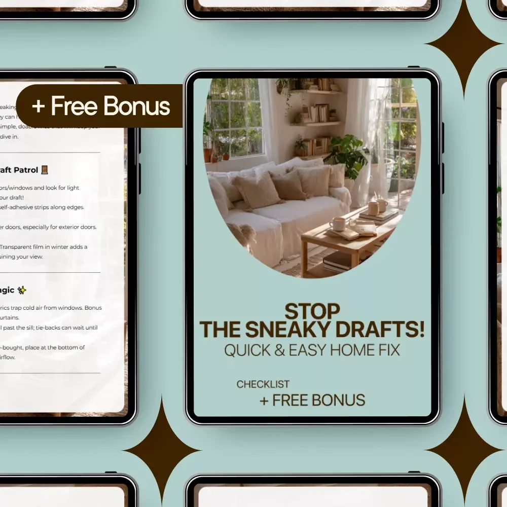 Stop the Sneaky Drafts! Quick & Easy Home Fix Checklist | drafts at home easy fixes | Simple Winter Home Energy Guide