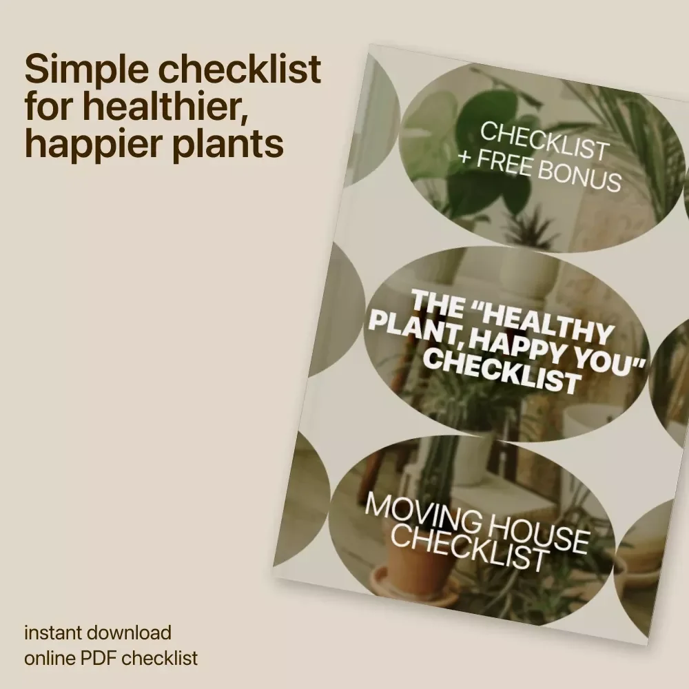 The “Healthy Plant, Happy You” Checklist | Easy Plant Health Checklist for Thriving Indoor & Outdoor Plants | Printable Digital Download