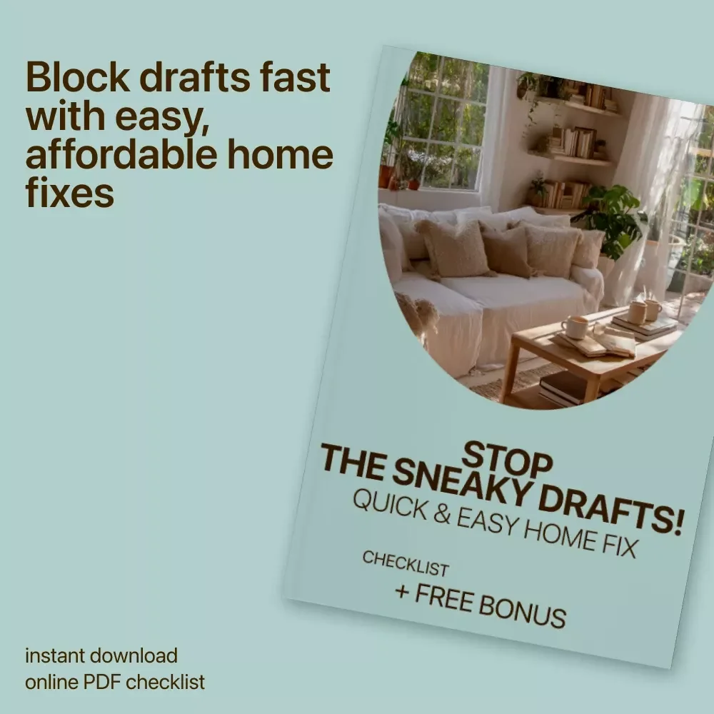 Stop the Sneaky Drafts! Quick & Easy Home Fix Checklist | drafts at home easy fixes | Simple Winter Home Energy Guide