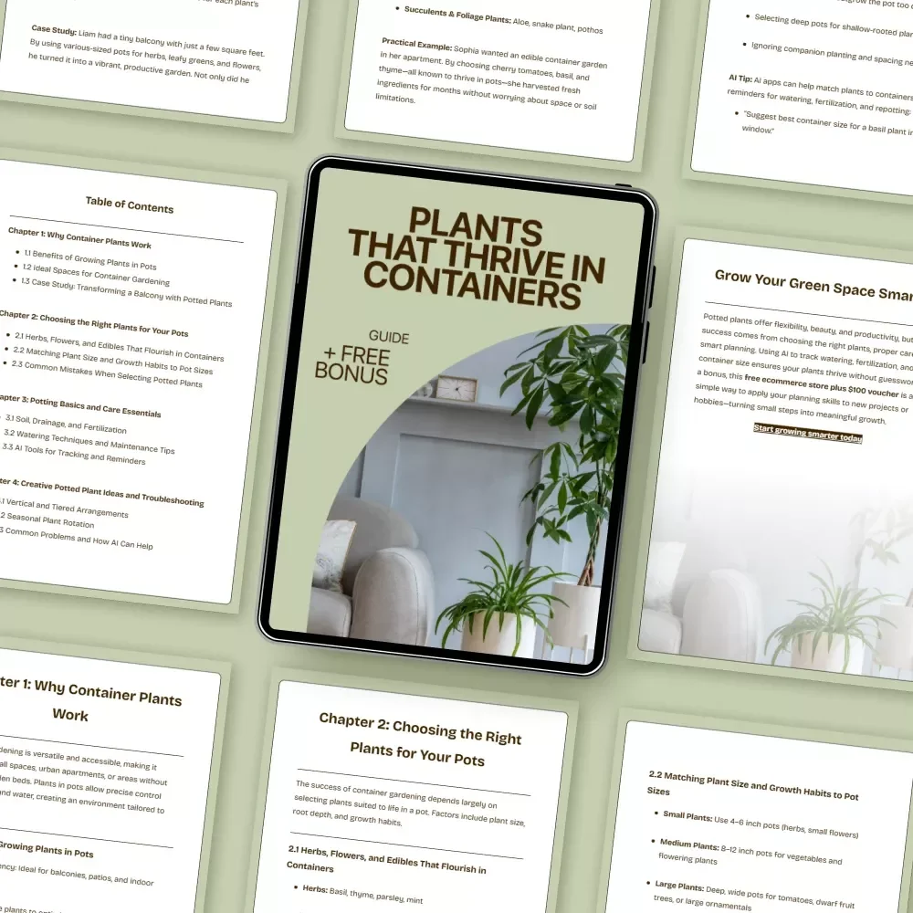 Plants That Thrive in Containers: The Ultimate Guide to Growing Beautiful and Healthy Plants That Thrive in Pots