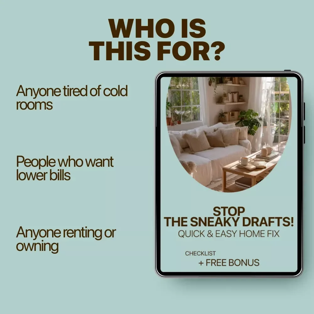 Stop the Sneaky Drafts! Quick & Easy Home Fix Checklist | drafts at home easy fixes | Simple Winter Home Energy Guide