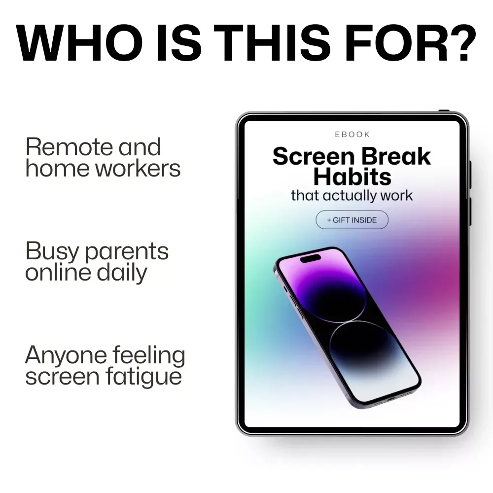 Screen Break Habits That Actually Work – Practical Ebook Guide to Screen Break Habits That Work for Focus, Eye Health & Digital Wellbeing