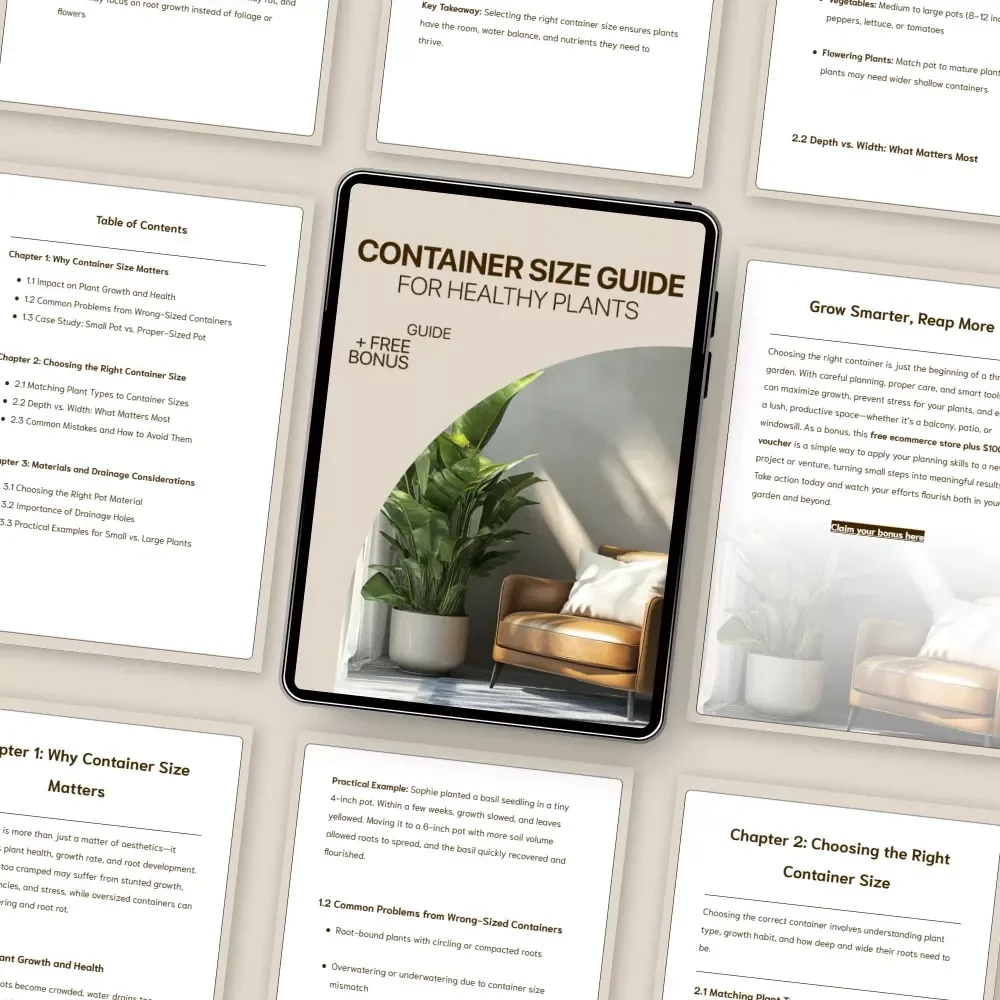 Container Size Guide for Healthy Plants – Ultimate Digital Guide to Choosing the Perfect Pot, Plant Growth Tips, and AI-Optimized Container Size Guide for Plants