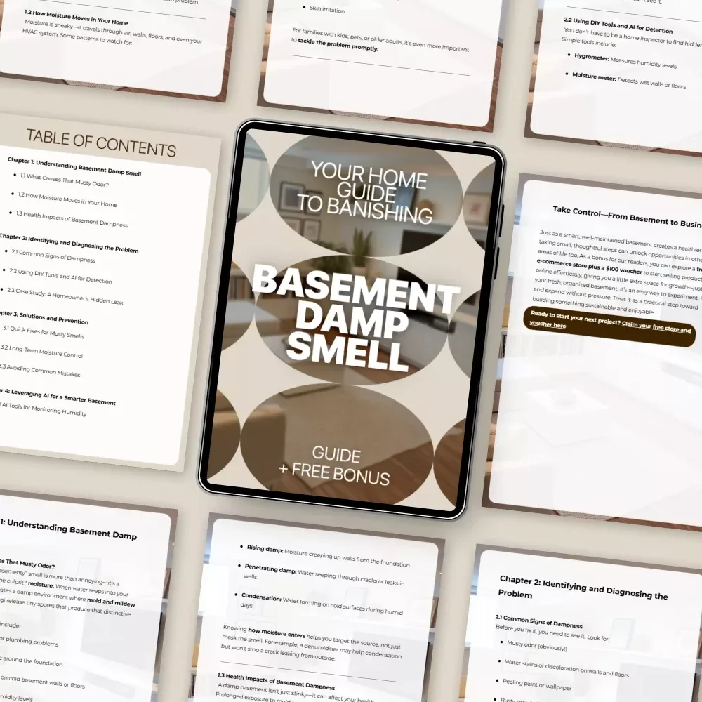 Your Home Guide to Banishing Basement Damp Smell – Practical Moisture Control Guide, Musty Odor Solutions, Smart Basement Care eBook