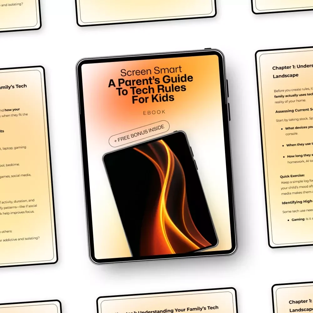 Screen Smart: A Parent’s Guide to Tech Rules for Kids – Digital Download eBook for Setting Screen Time Boundaries