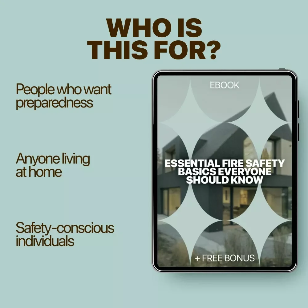 Essential Fire Safety Basics Everyone Should Know | Fire Safety at Home Basics eBook | Home Fire Prevention Guide & Family Emergency Checklist