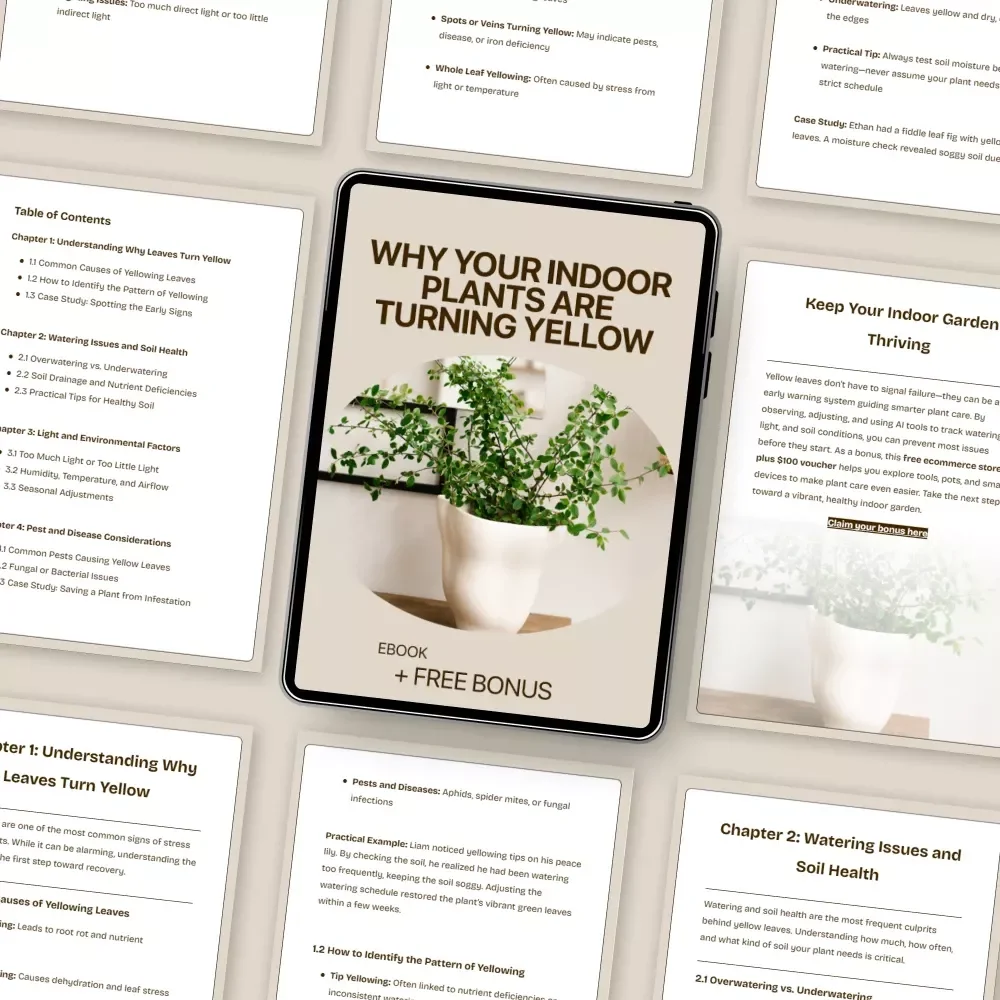 Why Your Indoor Plants Are Turning Yellow: The Ultimate eBook Guide to Fixing Indoor Plants Turning Yellow, Healthy Leaves, and Plant Care Tips