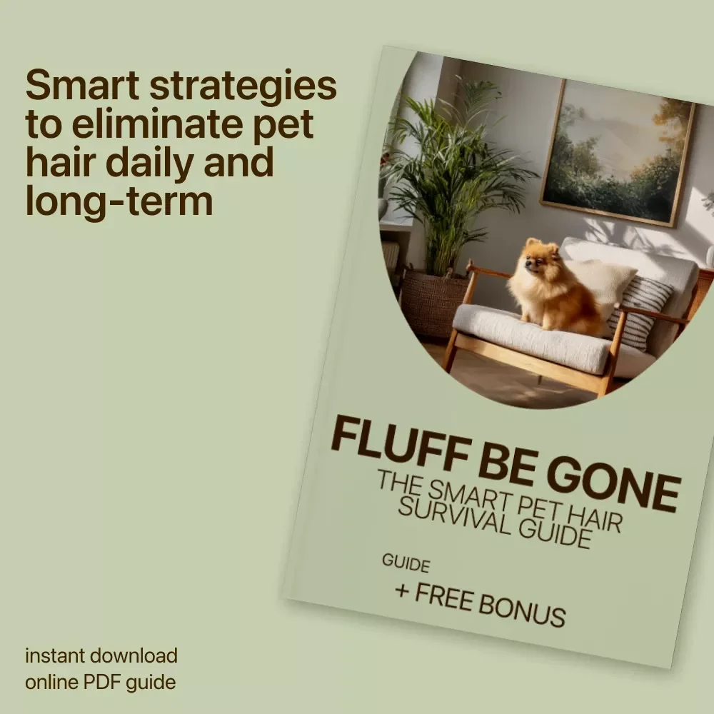 Fluff Be Gone: The Smart Pet Hair Survival Guide | Digital Home Cleaning Guide for Pet Owners | Pet Hair Everywhere What to Do