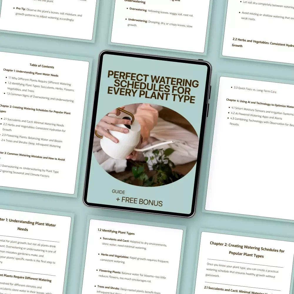 Perfect Watering Schedules for Every Plant Type – Complete Guide to a Watering Schedule by Plant Type for Healthy Indoor & Outdoor Plants
