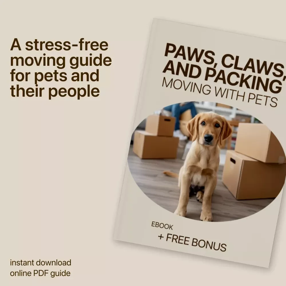 Paws, Claws, and Packing: Moving with Pets | Stress-Free Relocation Guide for Dogs, Cats & Small Animals | Moving with Pets Tips eBook