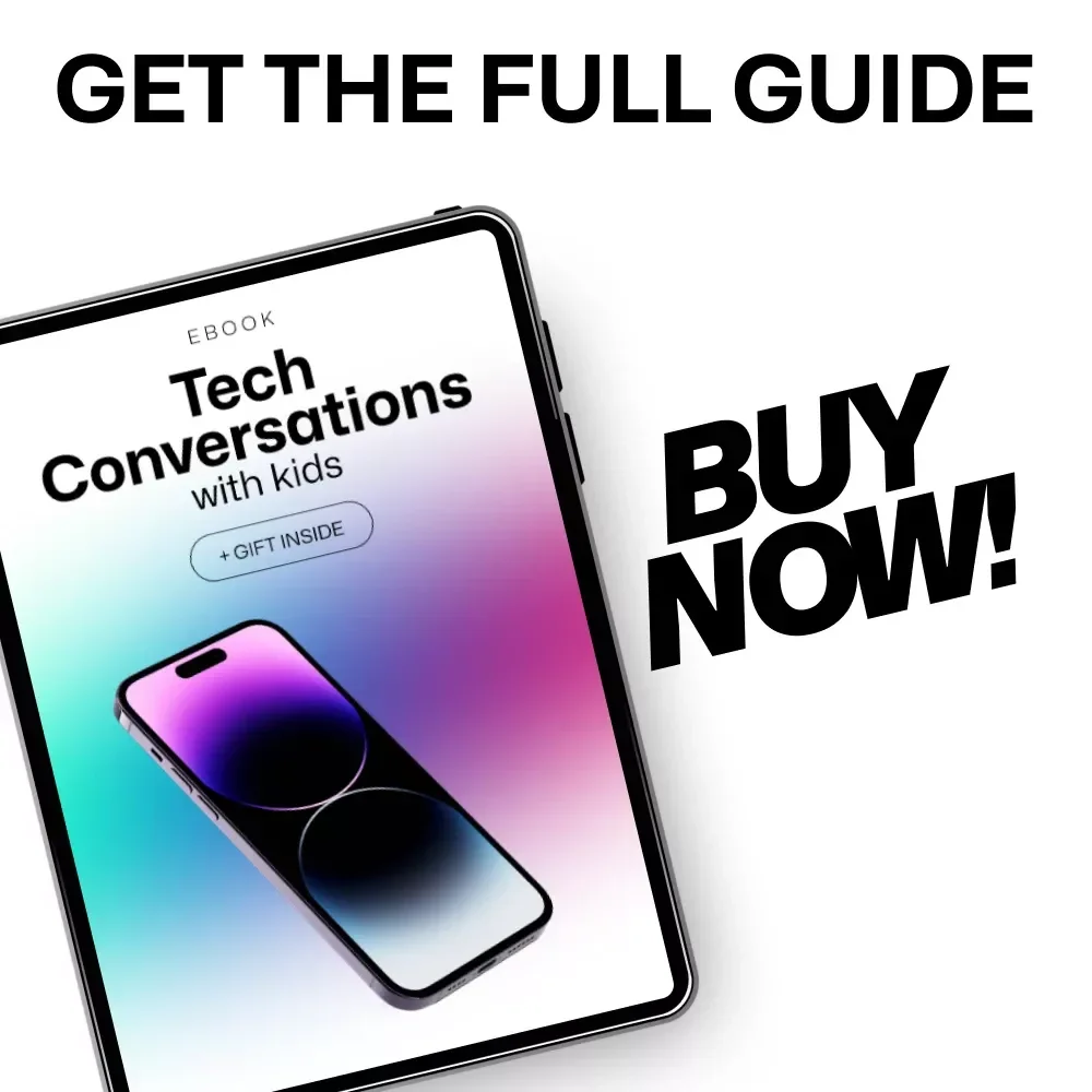 Tech Conversations with Kids: A Practical Guide to Navigating Digital Spaces, Setting Boundaries & Fostering Healthy Screen Time Habits