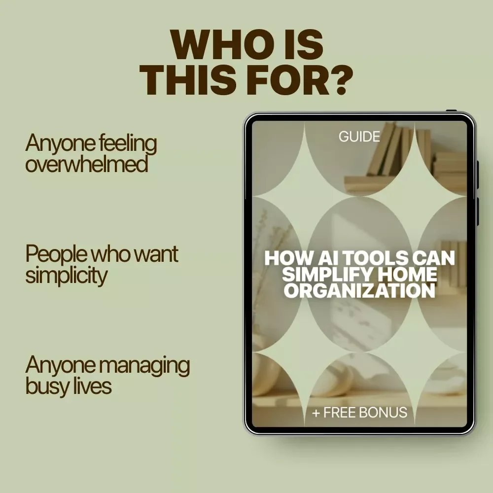 How AI Tools Can Simplify Home Organization – Smart Digital Guide to Using ai tools for home organization, Decluttering Systems, Planning & Stress-Free Routines