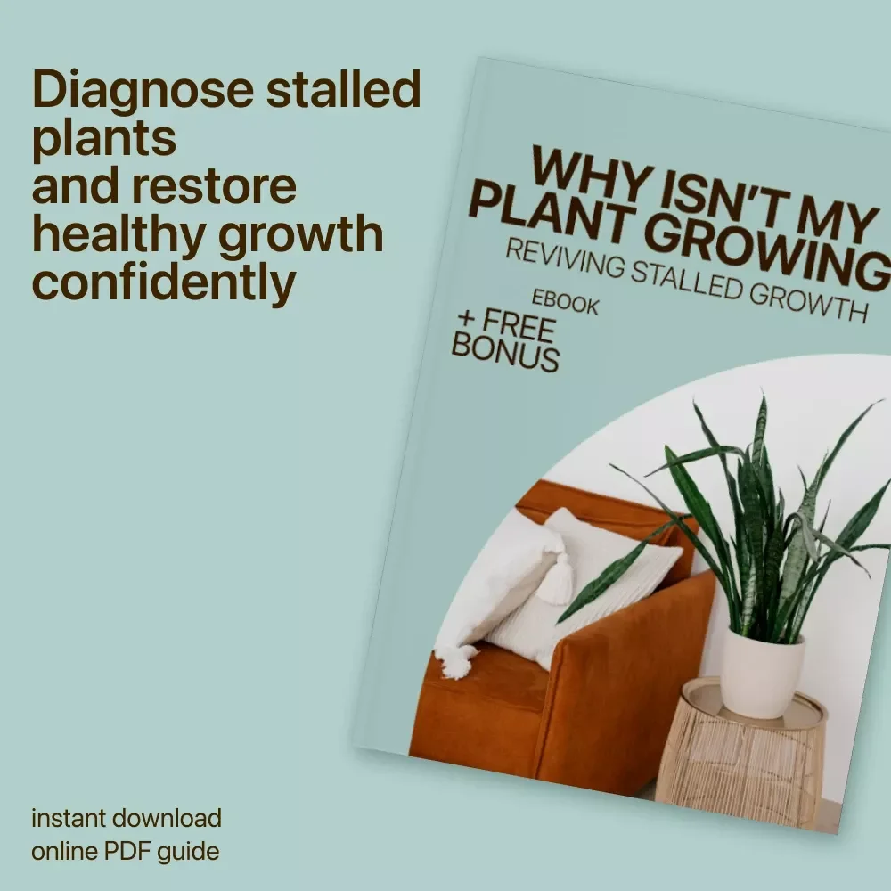 Why Isn’t My Plant Growing? Reviving Stalled Growth | Plant Not Growing Why eBook Guide for Houseplant Care, Growth Fixes & Healthy Plants