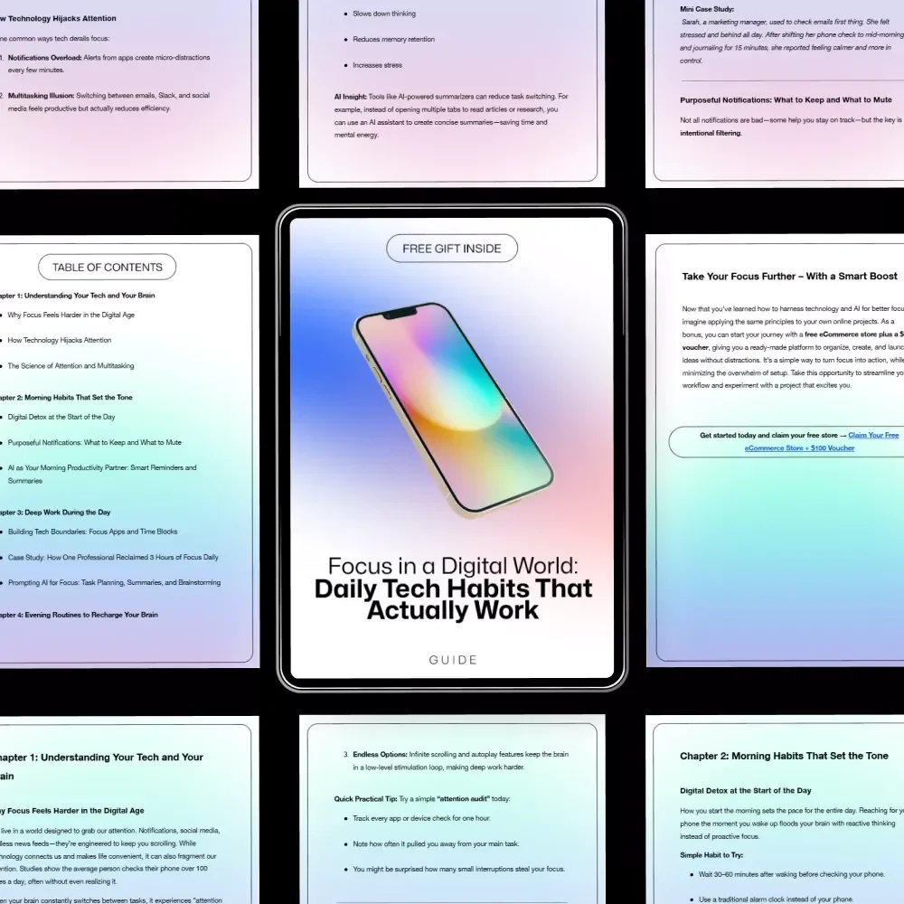 Focus in a Digital World: Daily Tech Habits That Actually Work – A Guide to Better Focus in the Digital Age