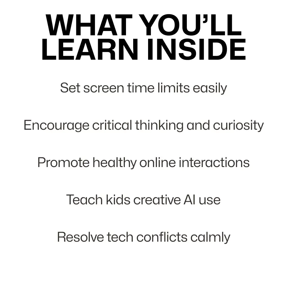 Tech Conversations with Kids: A Practical Guide to Navigating Digital Spaces, Setting Boundaries & Fostering Healthy Screen Time Habits