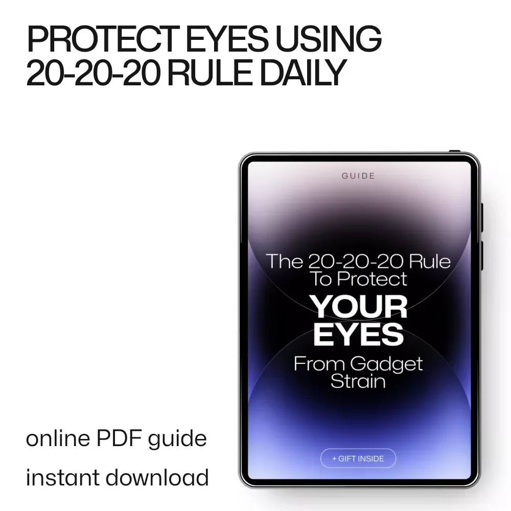 The 20-20-20 Rule to Protect Your Eyes from Gadget Strain | Simple Digital Eye Care Guide | 20 20 20 rule for gadgets explained simply