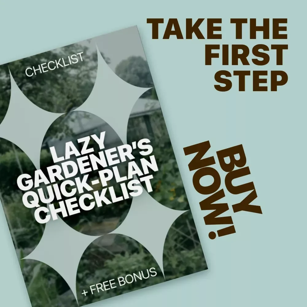 Lazy Gardener’s Quick-Plan Checklist – Low Effort Garden Planning Printable, Simple Garden Setup Guide, Easy Beginner Gardening Download