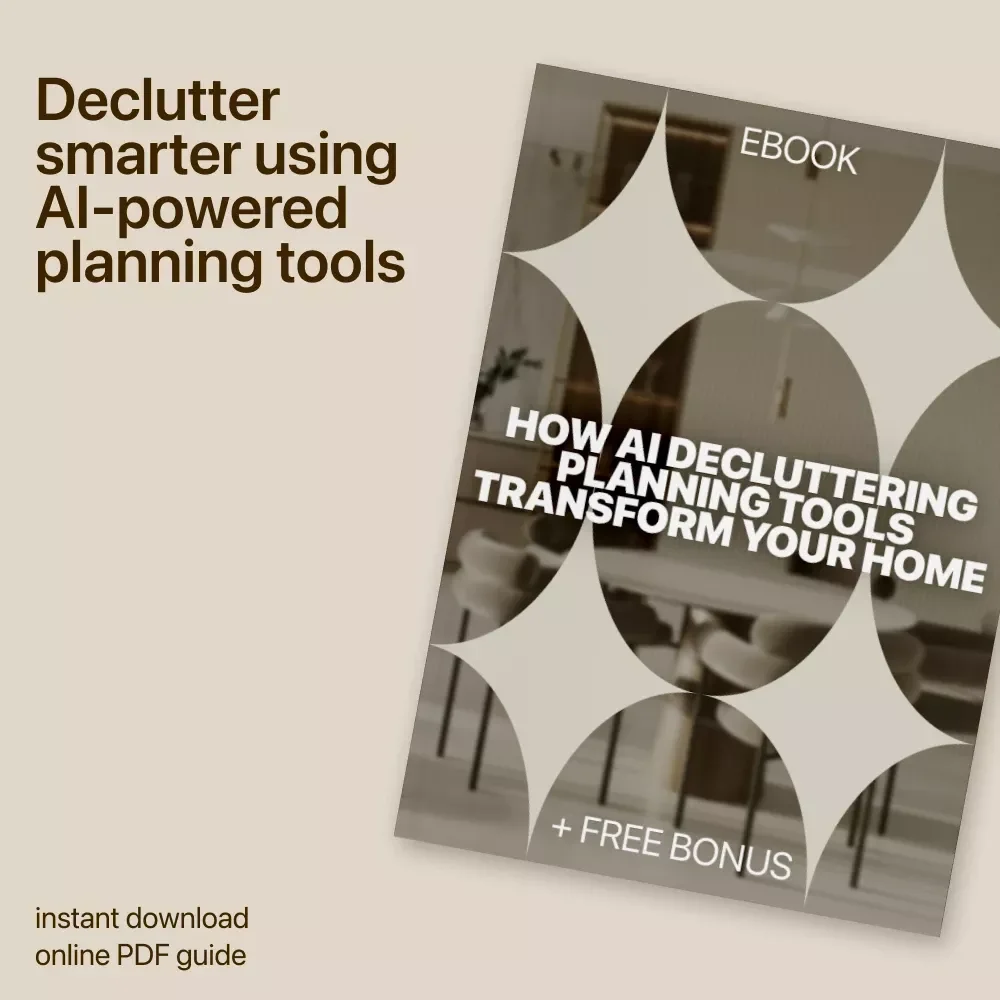 How AI Decluttering Planning Tools Transform Your Home | Digital eBook Guide for Smarter Organization, Minimalist Living & Stress-Free Planning