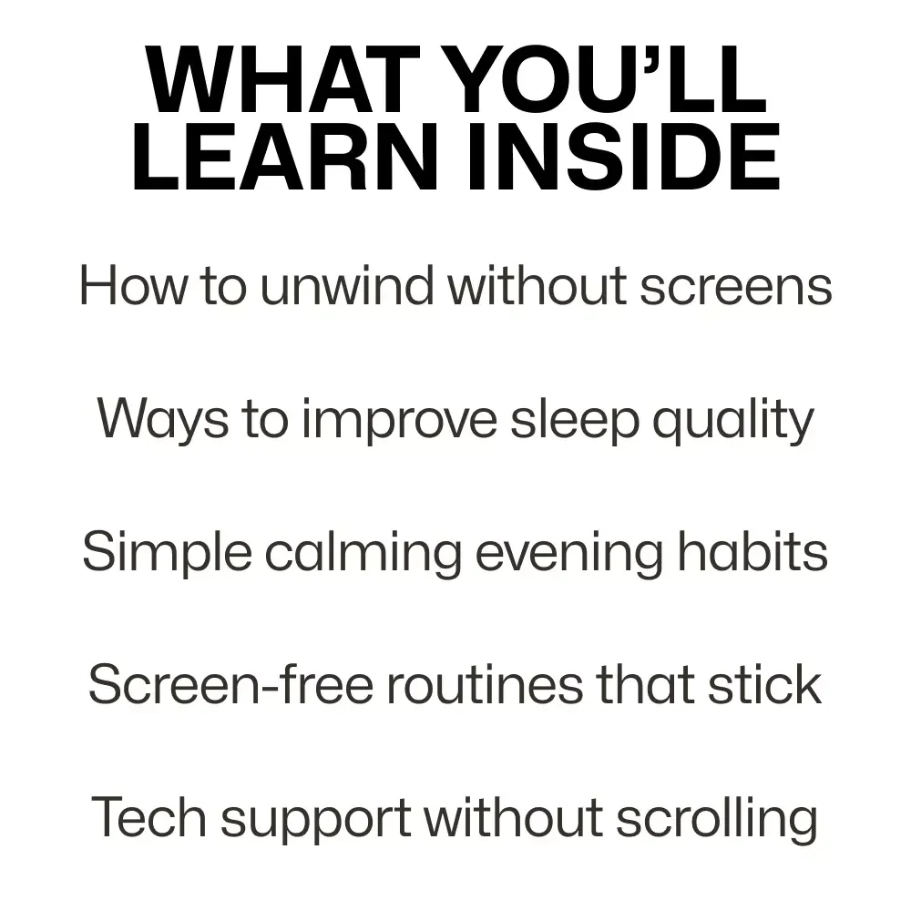 Screen-Free Evening Routines | Practical eBook for Calm Nights & Better Sleep | Screen-Free Wind Down Guide with Proven screen free wind down routines