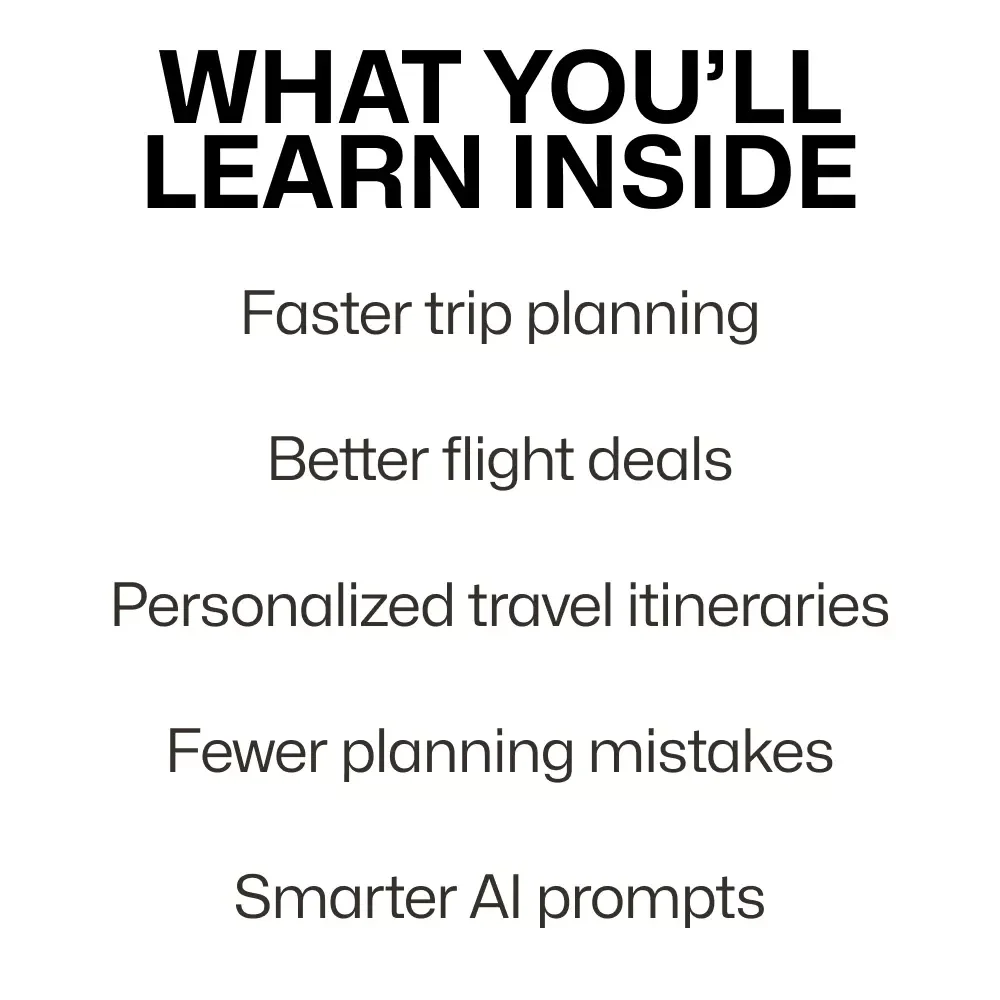 How AI Can Transform Your Travel Planning: A Comprehensive Guide to Smarter, Personalized Trips