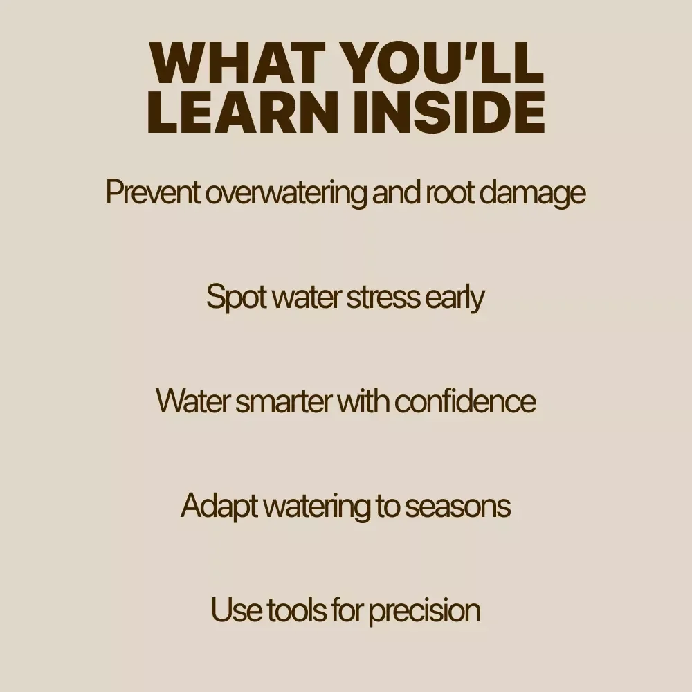 Common Watering Mistakes and How to Fix Them | Essential eBook Guide for Plant Care, Smart Watering Tips & Watering Mistakes to Avoid