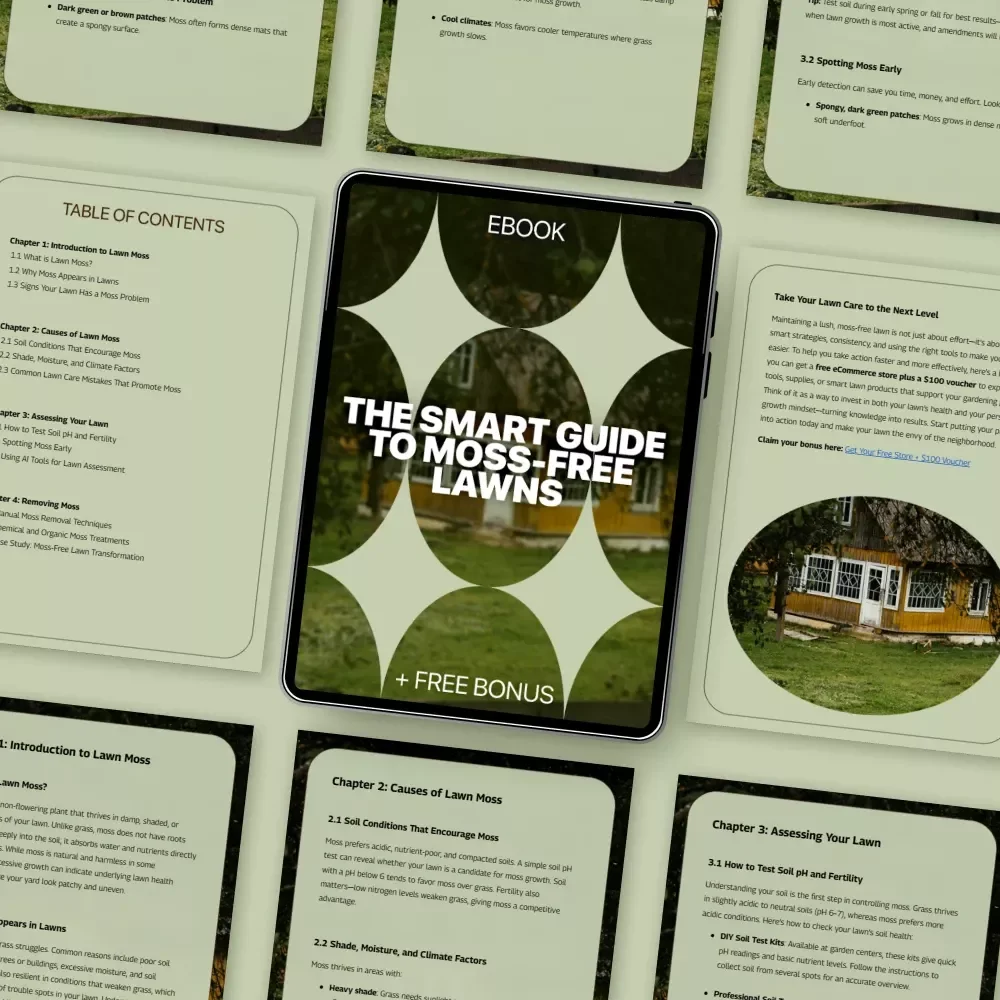The Smart Guide to Moss-Free Lawns | Home Lawn Moss Problems Explained | Easy Lawn Care eBook for Healthier Grass